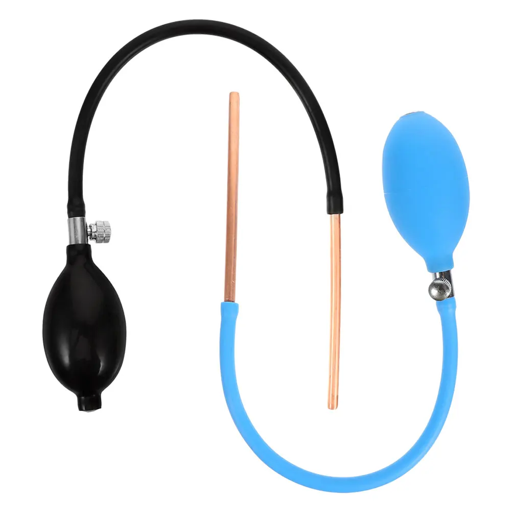 

2Pcs Sugar Blowing Man Mold Candy Pump Art Blower Orange Opener Peeler Glass Kit Copper Tube Fondant Shaping Tool