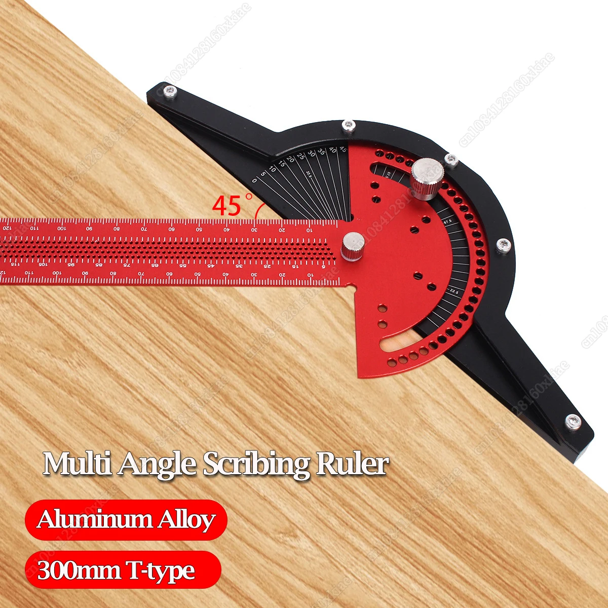 

Multi-Function Angle Measure Woodworker Edge Ruler with Adjustable Protractor Angle Finder Aluminum Alloy Carpenter Mark Rule