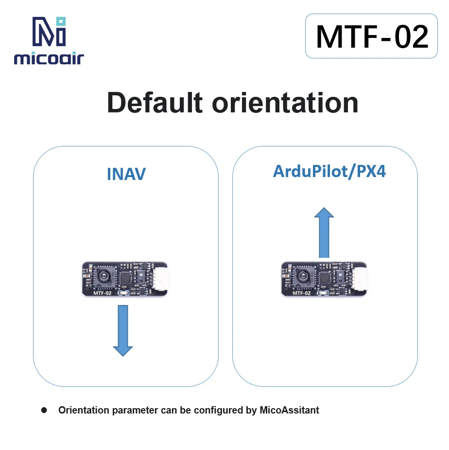 Оптический датчик расхода и дальности MicoAir MTF-02 UART 115200 Поддержка прошивки Ardupilot/PX4/INAV FC