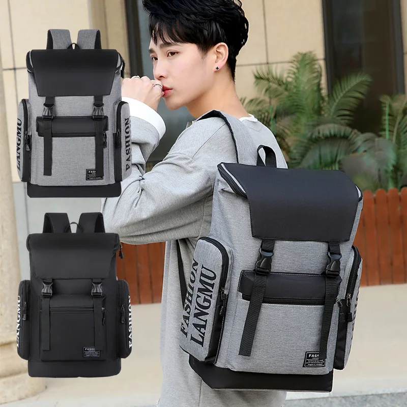 Large Capacity Waterproof Men Backpack Trendy School Bag for Girls Outdoor Leisure Travel Backpacks Student Bookbags 가방 mochilas