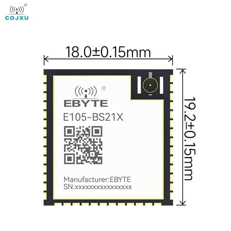 2.4GHz BS21 Chip BLE5.2 modulo Wireless NearLink SLE Hisilicon trasmissione 270m COJXU E105-BS21X IPEX 270m conveniente