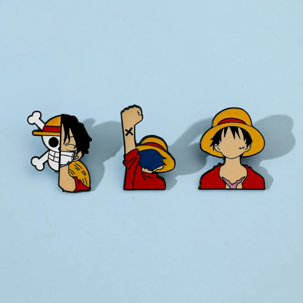 

Cartoon BroochTony Tony Chopper Monkey D. Luffy Enamel Pin Backpack Clothing Jewelry Metal Badge Accessories Holiday Gifts