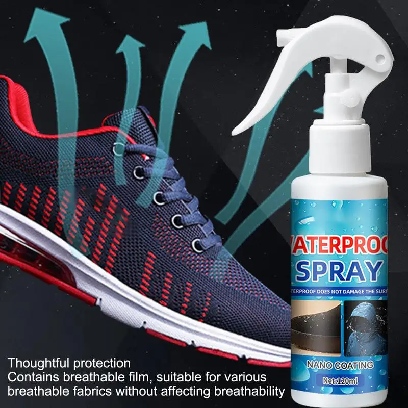 Waterproof Spray for Shoes Tennis Shoe Protector Spray 120ml Nano Protection Rainproof Shoe Protection Tool for Sneakers Snow