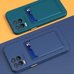 Silicone Case For Huawei P30 Lite P40 P30 Pro 4G 5G Funde For Huawei Nova 5T 7I 6SE 7SE Nova 8I 9 Card Holder Wallet Phone Cover