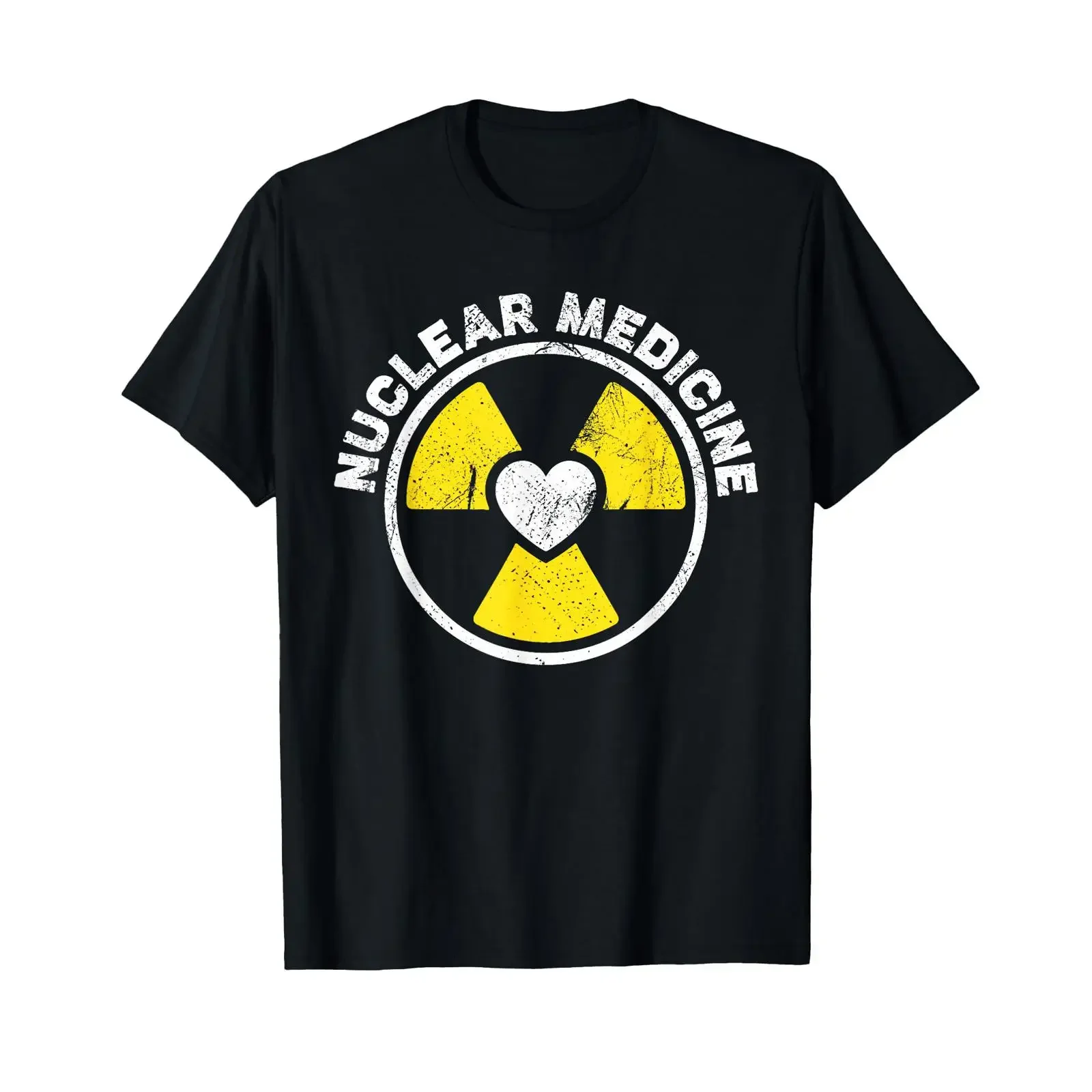 Nuclear Medicine Radioactive Radiation Symbol Radiology Tech T Shirt black vintage Washed Top For Everyday Wear Stretched