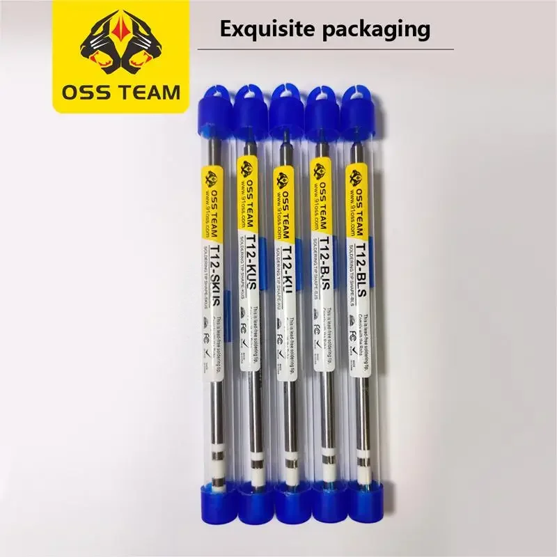 OSS TEAM T12 Soldering Iron Tip T12-X Tips BLS/BJS/SKUS/KU/SUK/LS/ILS Tip For T12 Soldering Station High Quality Quicko Tips