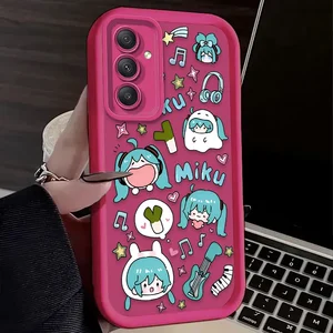 Coque de téléphone pour Samsung Galaxy S25 S24 S23 Ultra S22 S21 Plus FE A36 A56 A26 A16 A06 A15 A25 A35 A55 5G H-Hatsunes Lovely M-Miku 10 meilleures ventes de l’étui de téléphone Samsung Mimco - No 3