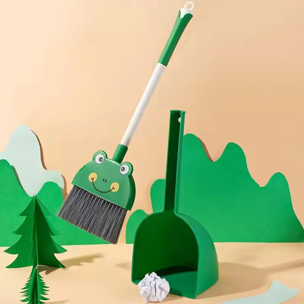 54cm子供用ほうきとちりとりセット、子供用掃除ブラシ、ゴミ掃除シャベル、ミニほうき、ほうきとちりとりセットおもちゃ