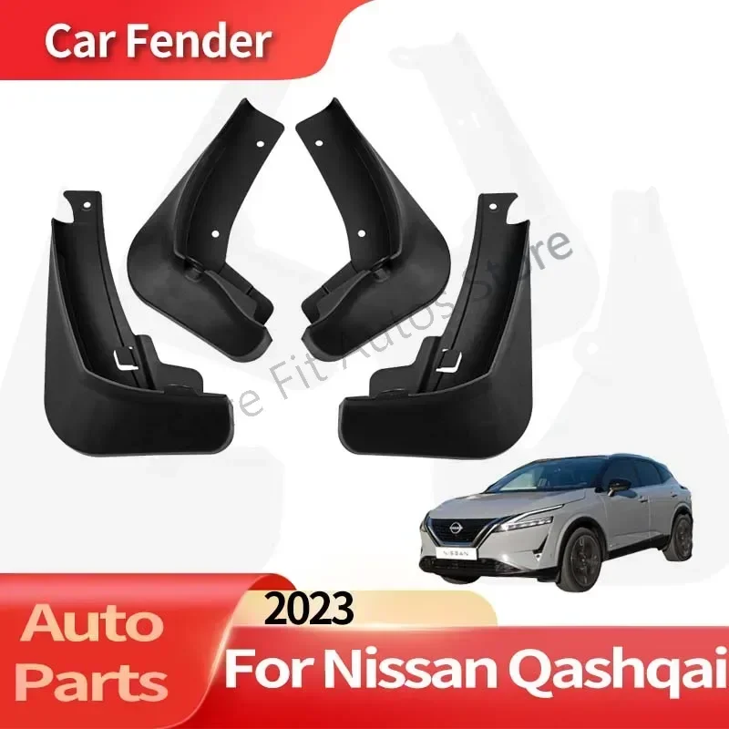 Auto Accessories For Nissan Qashqai 2023 Fender Lining  Car Fender Anti-sand Splash Mud Guard Skin Punch-free Installation Tools