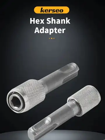원형 핸들-육각 핸들 어댑터 편리한 SDS 소켓 어댑터 1/4 육각 섕크 스크루 드라이버 홀더 드릴 비트 어댑터 변환기