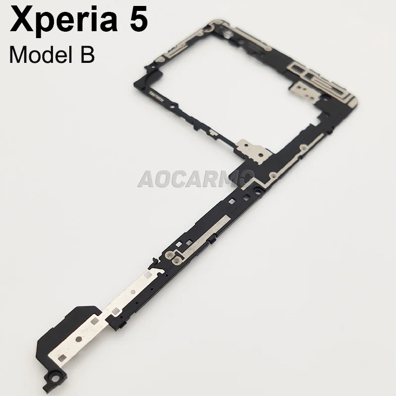 Aocarmo For Sony Xperia 1 J9110 J8110 For Xperia 5 / X5 / J8210 J9210 Back Frame Motherboard Holder Cover Rear Plate Antenna