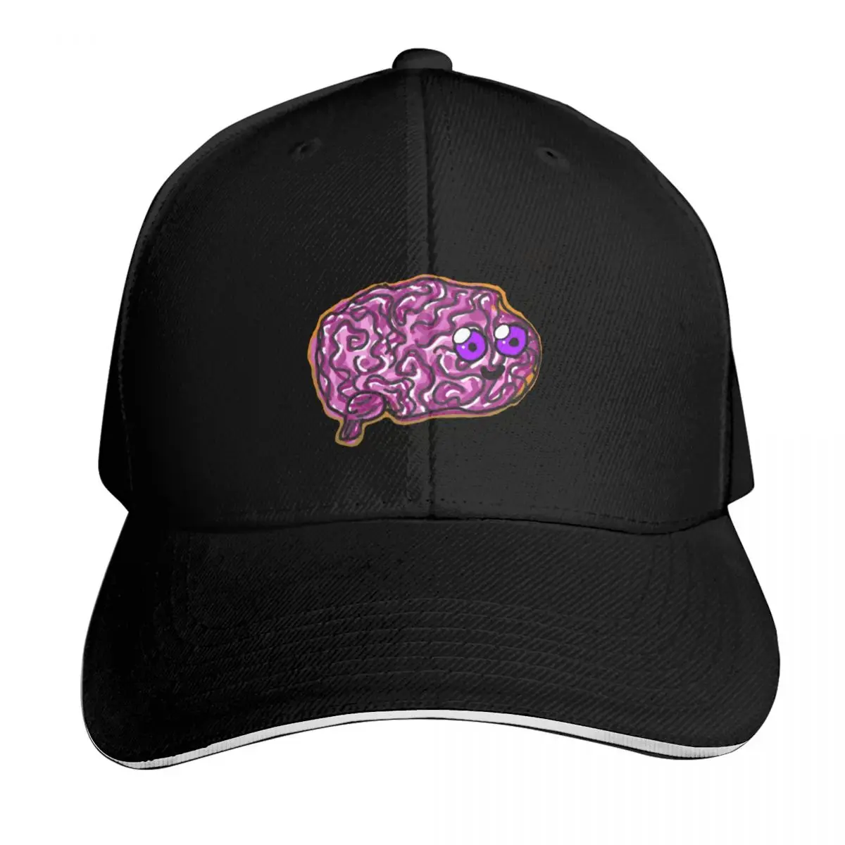 Brain Baseball Cap Casual Daily Wear Quick Dry Performance Cotton Twill Breathable