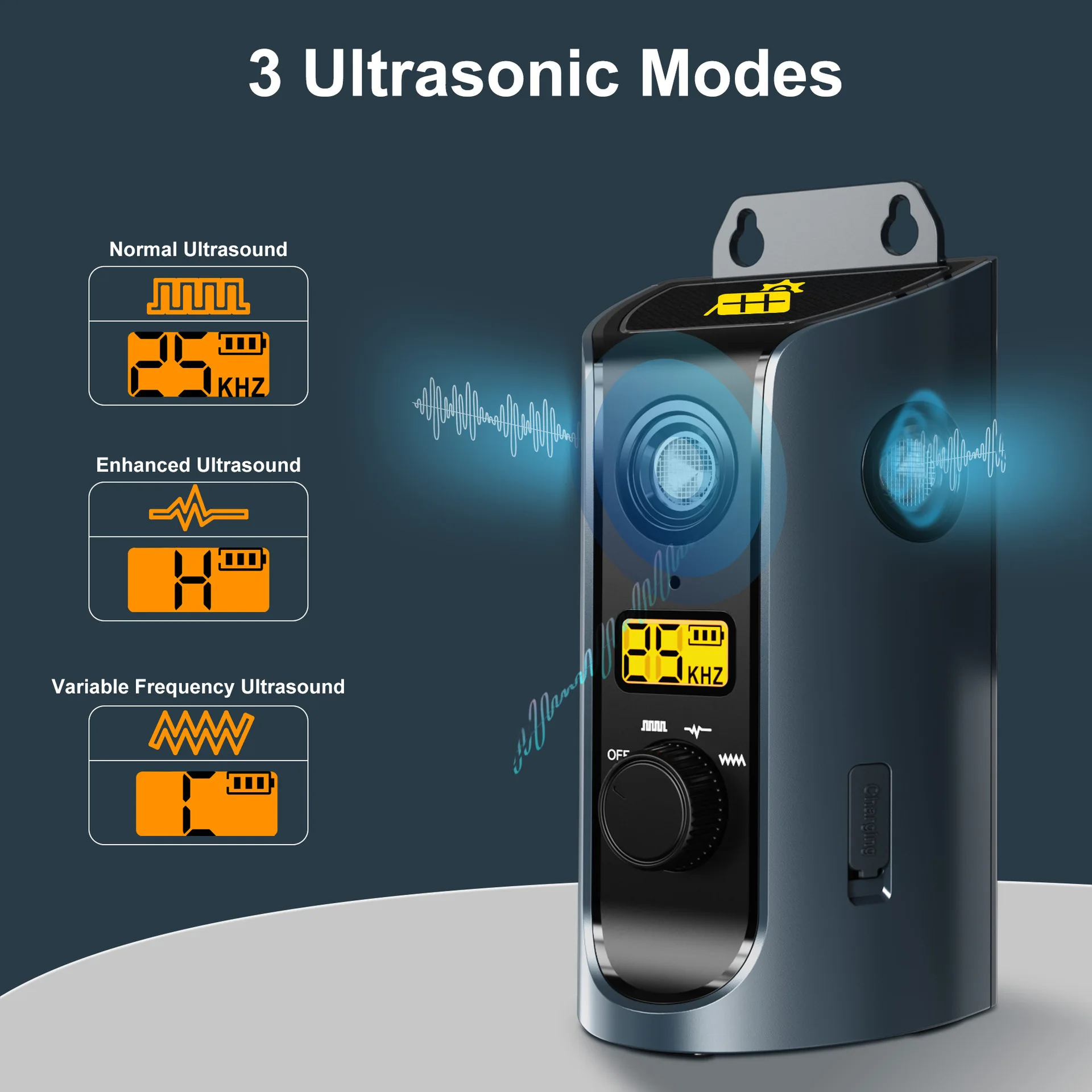 PATPET U13 Portable Ultrasonic Anti Barking Device Dog Solar Charging Dog Pet Training High Frequency Flash Rechargeable Home