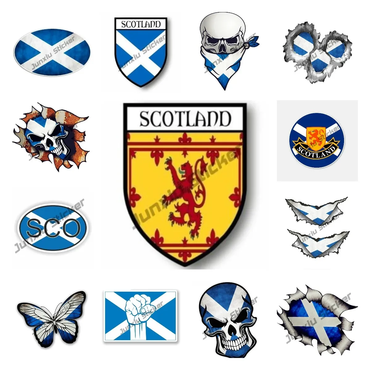 

SCOTLAND VINYL DECAL BUMPER STICKER for CAR TRUCK VAN LAPTOP WINDOW Premium Quality Glue Sticker Car Assessoires National Flag
