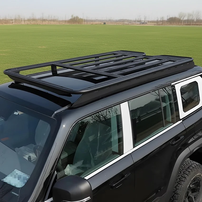 Guality Aluminum Car Roof Cargo Luggage Roof Rack Side Ladder Side Box for Beijing BJ40 2024-2025