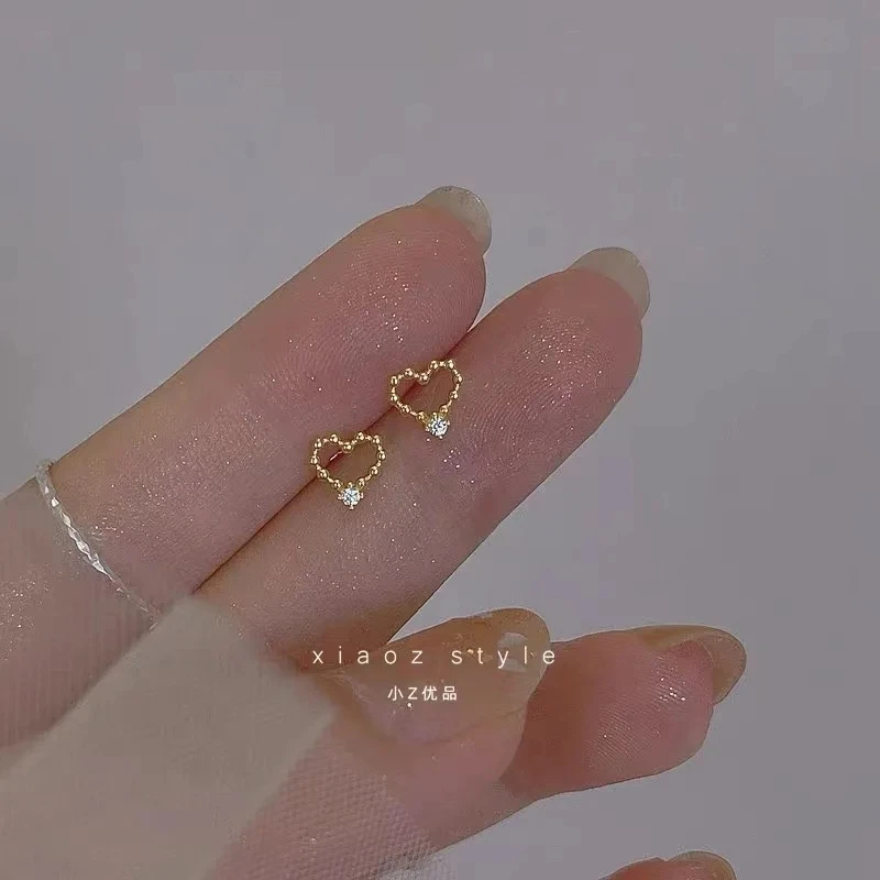 925 Silver Needle Zircon Earrings Hypoallergenic Fashion Ear Studs Female Pendant Tassel Pendant Earrings for Women Jewelry Gift