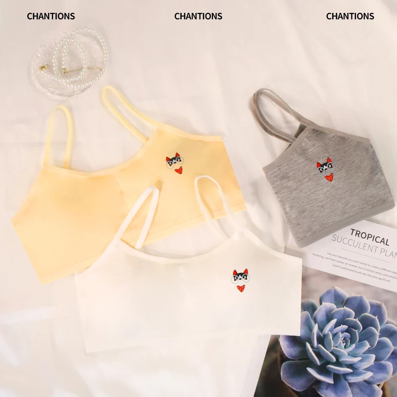Developmental girls' underwear 12 children's thin style girls' bra cotton student suspender girls' junior high school students'