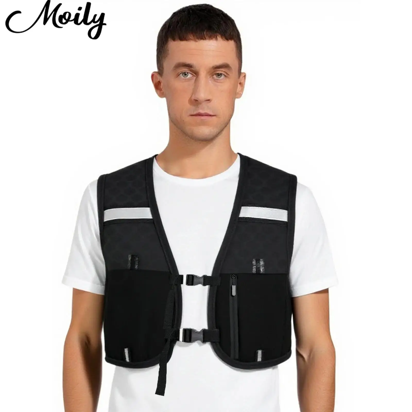 

Cycling Outdoor Tops Men Women Breathable Mesh Mountaineering Vest Bag Adjustable Buckles Sports Backpack Top with Multi-Pocket