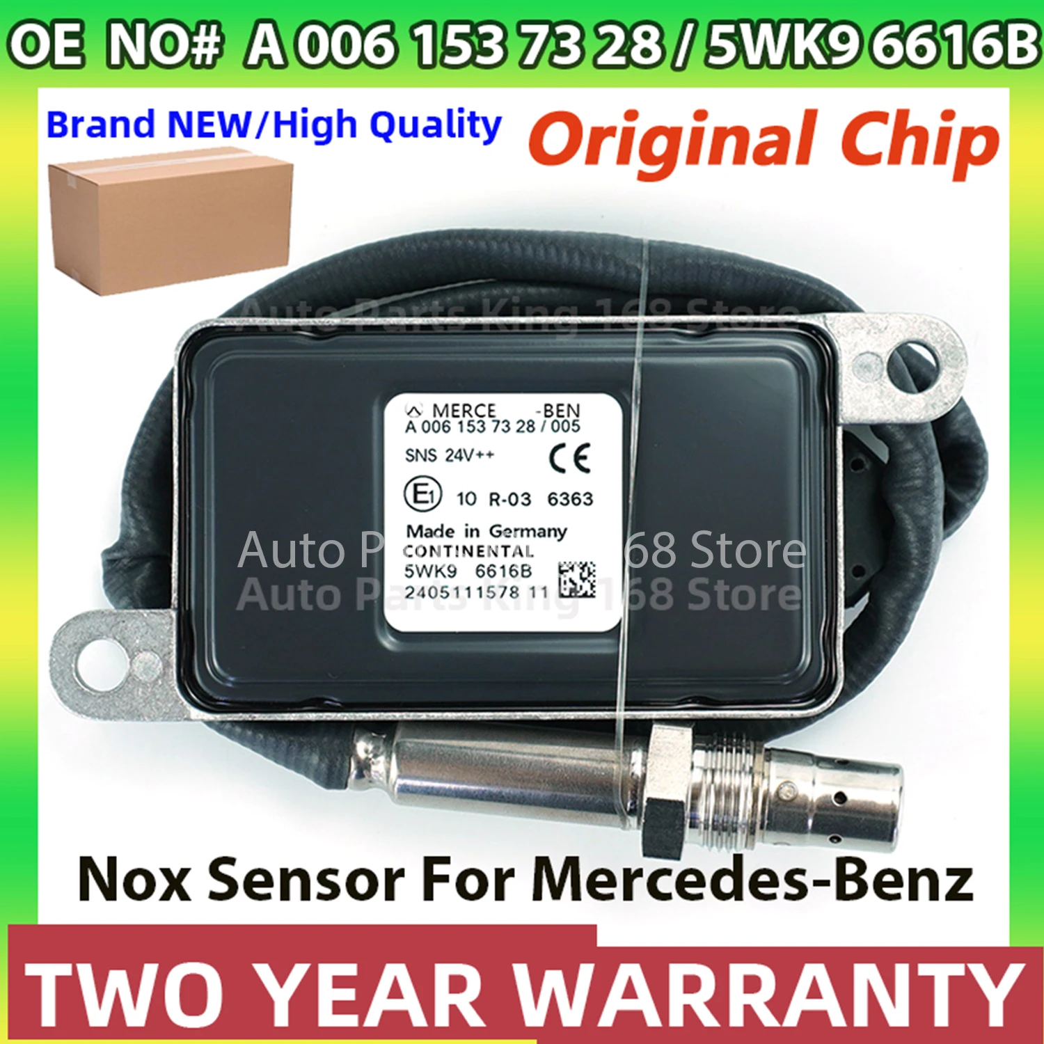 A0061537328 5WK96616B A0091533628 5WK96616D الأصلي الجديد مستشعر أكاسيد النيتروجين لشاحنة مرسيدس بنز Actros Atego #1