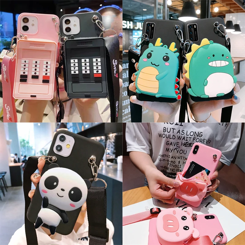 3D Cartoon Phone Wallet Case For Motorola Moto G9 G8 G7 G6 G5S G5 G10 G200 G30 Action Marco Vision Fusion Cute Soft TPU Cover