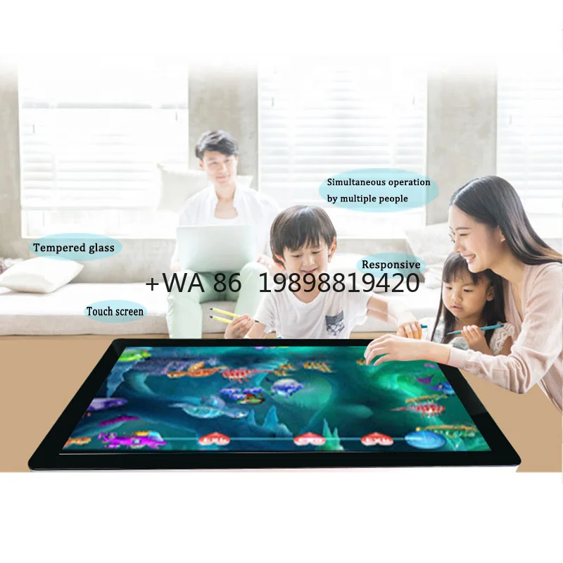 

43-Inch Indoor Floor Standing LCD Totem IP65 Split Screen Display for Retail Store Information Release Office Home Coffee Table