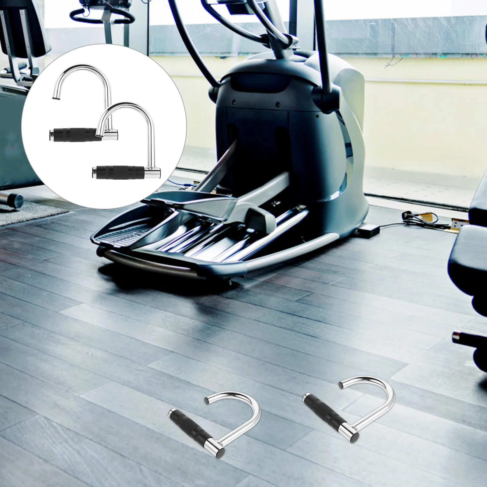 

Pull Up Handles Heavy Duty Fitness Handle For Home Ergonomic Cable Machine Attachment With Antislip Grip - Portable