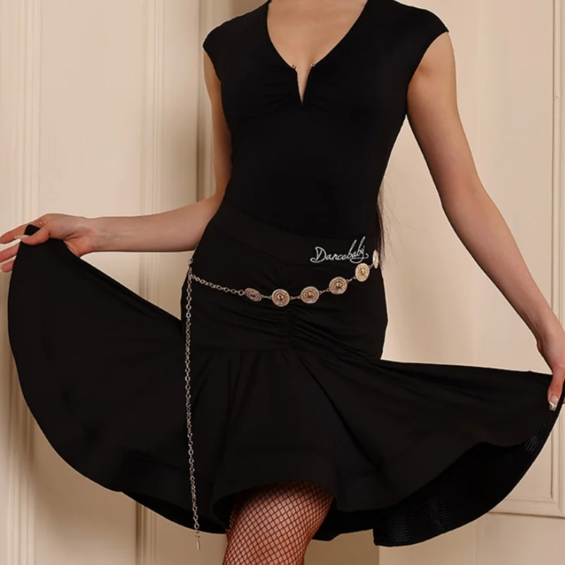 

Latin dancing performance costumes for women's tango chacha samba practice clothes elegant temperament sexy training set