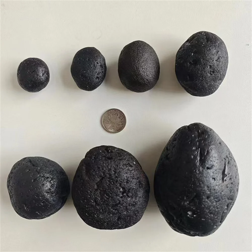 

Natural Stone Meteorite Black Tektite Specimen Cosmic Power Energy Mineral Rock Crystal Lucky Health Collect Souvenir