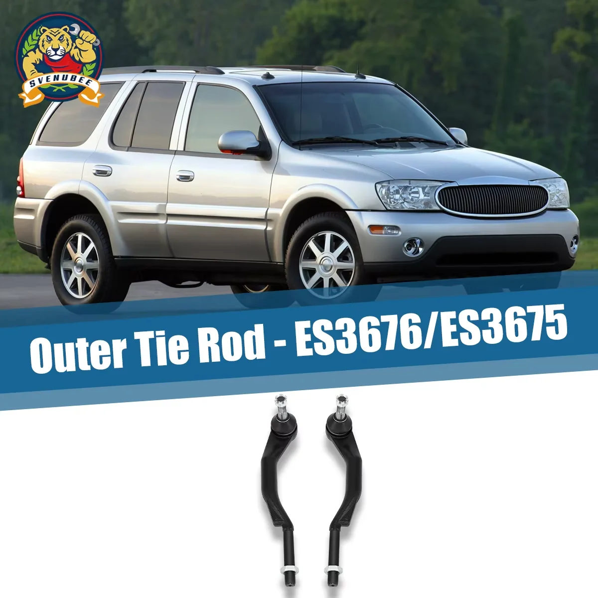 Svenubee 5Pcs Front Control Arms Sway Bars Tie Rods for BUICK RAINIER CHEVROLET GMC OLDSMOBILE ISUZU SAAB 2004 2005 2006 2007