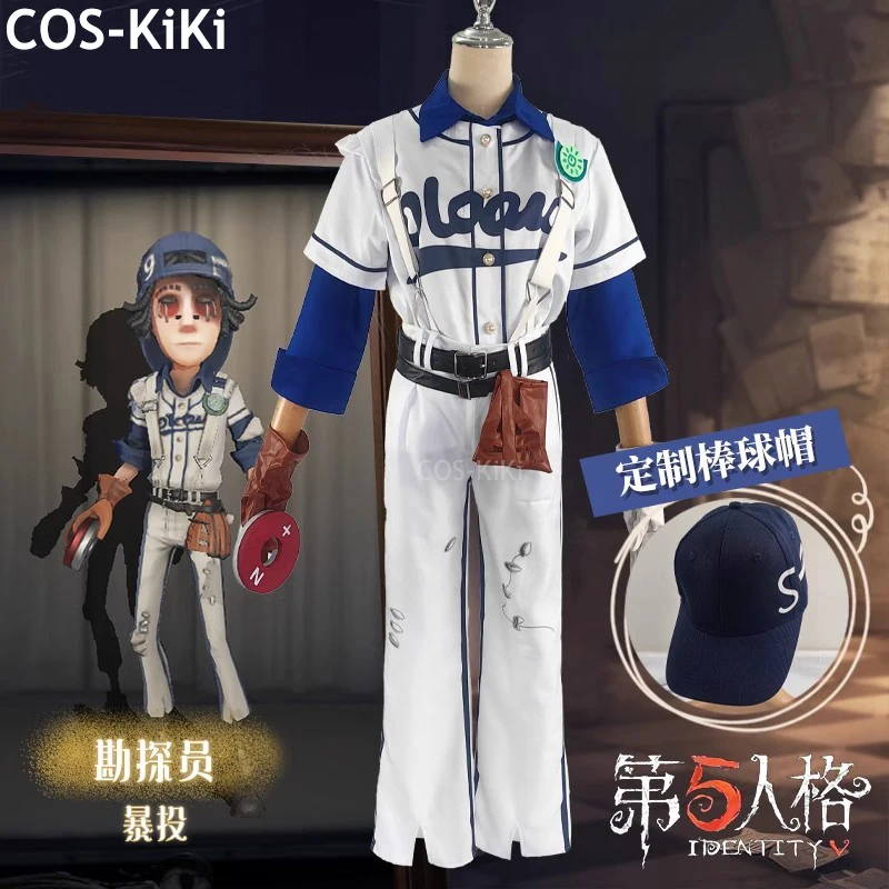 

COS-KiKi Identity V Norton Campbell Prospector Game Suit Handsome Uniform Cosplay Costume Halloween Party Role Play Outfit Men