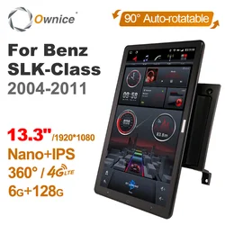 Ownice Android 12.0 for Mercedes-Benz SLK-Class SLK Class R171 2004 - 2011 Car Radio Video Audio 13.3