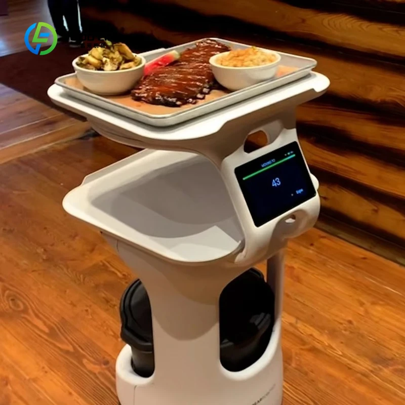 

Hot Sale Customized Outdoor Food Delivery Robot - Weather Resistant Waiter Robot for Restaurant/Café Terrace