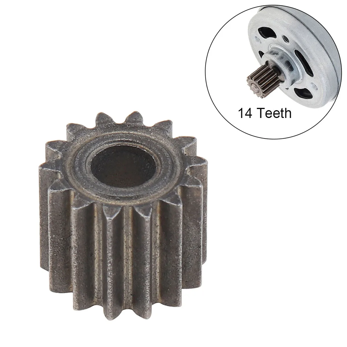 Motor Gears 14 Teeth 8.2mm Diameter Replaceable Motor Gear for RS550 10.8V / 12V / 14.4V / 16.8V / 18V / 21V  DC Motor Tools