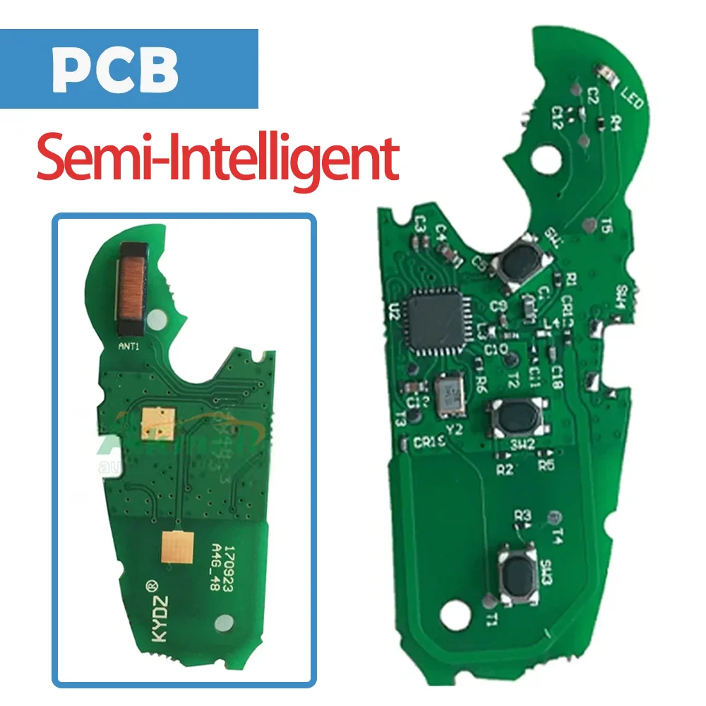 Auto Remote Circuit Board ASK 434/433.92/315MHz 3 Buttons Megamos AES Car PCB Panels Semi-Intelligent MQB Platform For Audi A3