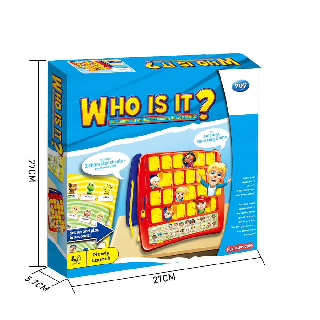 

Children Classic the Guess Who Desktop Game Parent-Child Interaction Logical Thinking Entertainment