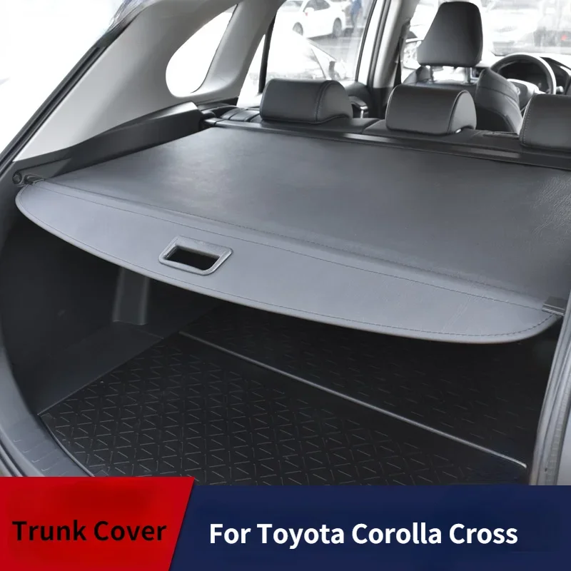 For Toyota Corolla Cross Trunk Cover Oxford Cloth Retractable Tail Box Sunshade Partition Stowing Tidying Accessories