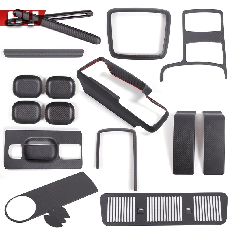 

Matte Carbon Fiber Sticker For Mercedes-Benz G-Class W463 2004-2018 Car Central Control Handrail Box Base Frame Panel Accessory