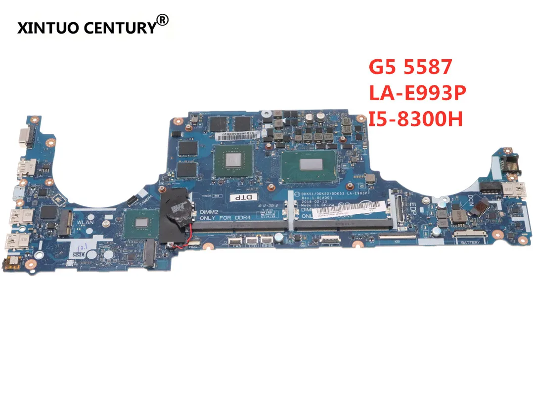 

LA-E993P CN-0T1Y6R For Dell Series G5 5587 P71F Motherboard T1Y6R W/ I5-8300H N17P-G0-A1 GTX1050 4GB DDR4 100%test