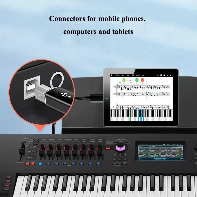 USB Typ C Weibliche Zu USB B Männlichen Adapter Für Drucker Tastatur Klavier Elektronische Trommeln Typ B 2,0 Elektronische Instrument konverter