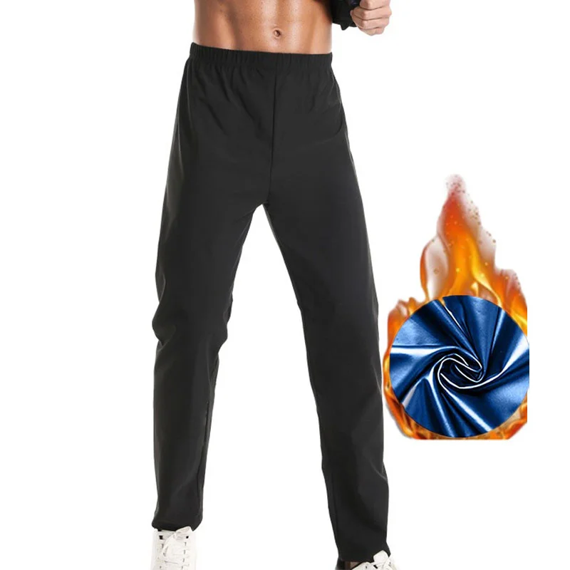 MrifDila Sauna Sweating Pants Men Sauna Suit Shapewear Pants Joggers Trousers Boxing Workout Weight Loss Body Shaper Sweatsuit
