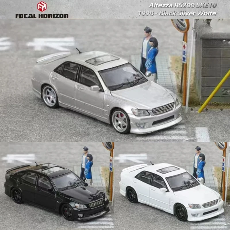 PreSale FH Altezza RS200 SXE10 Opened Hood 1:64 Diecast Diorama Car Model Collection Miniature Toy Focal Horizon