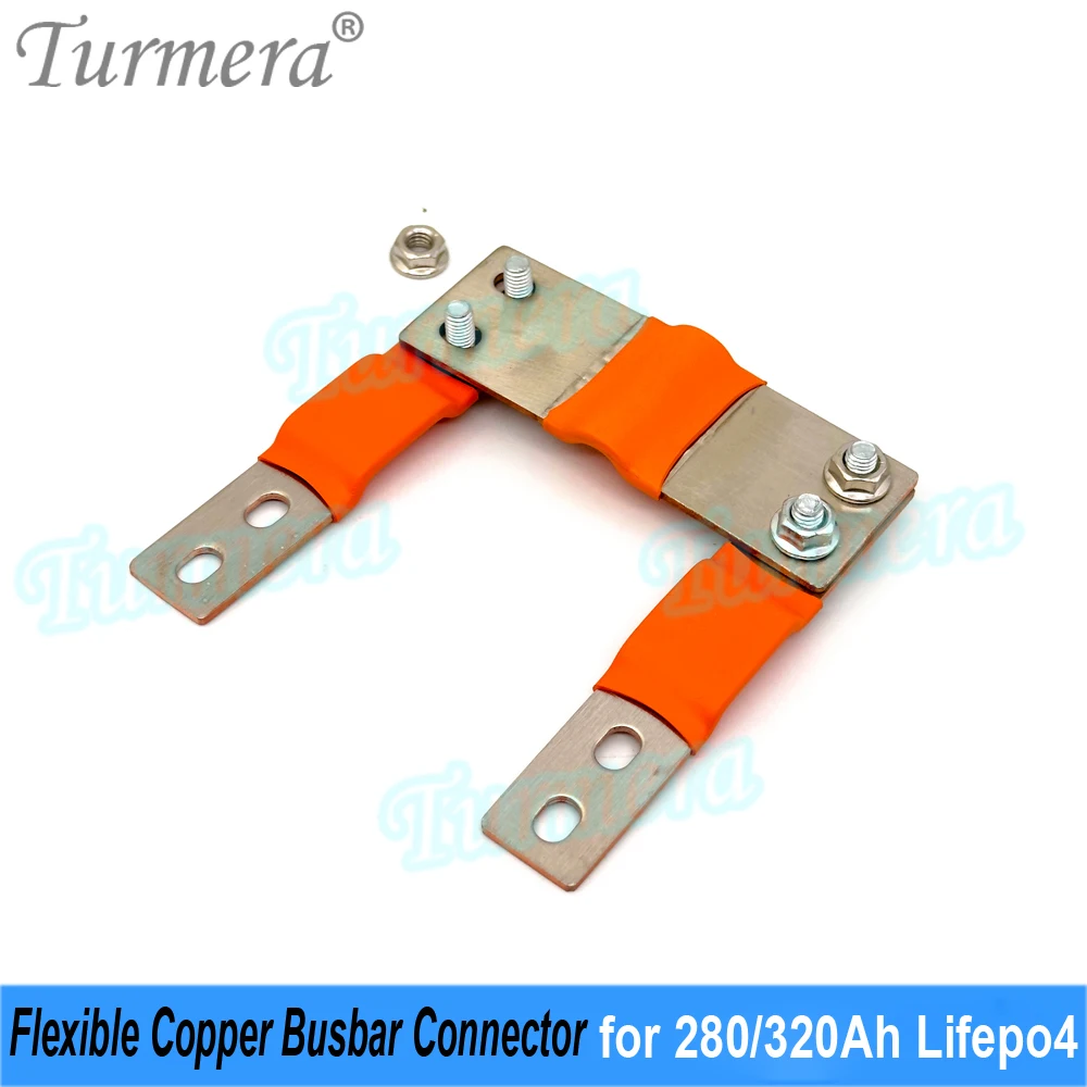 Turmera 12V Sammelschiene Lifepo4-Batterie, flexibler Kupferanschluss, 42 mm, 56 mm, 80 mm, 2 mm, 400 A, für 230 Ah, 280 Ah, 320 Ah Lifepo4-Batterie – Detail 23