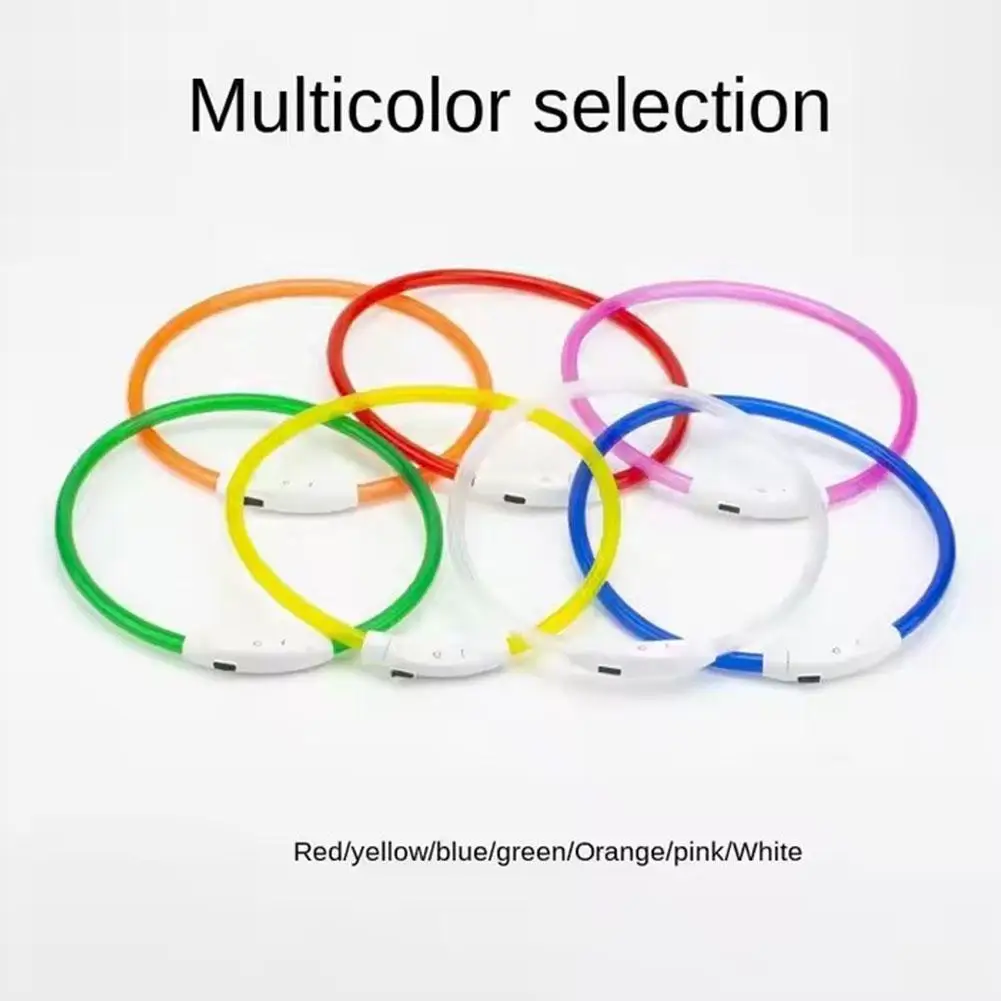 Led Usb Dog Collar Pet Dog Night Luminous Charge Collars Led Night Safety Flashing Glow Dog Loss Prevention LED Collar For Dogs