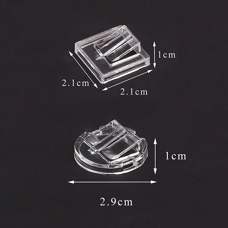 5 шт., прозрачный пластиковый мини-держатель для колец