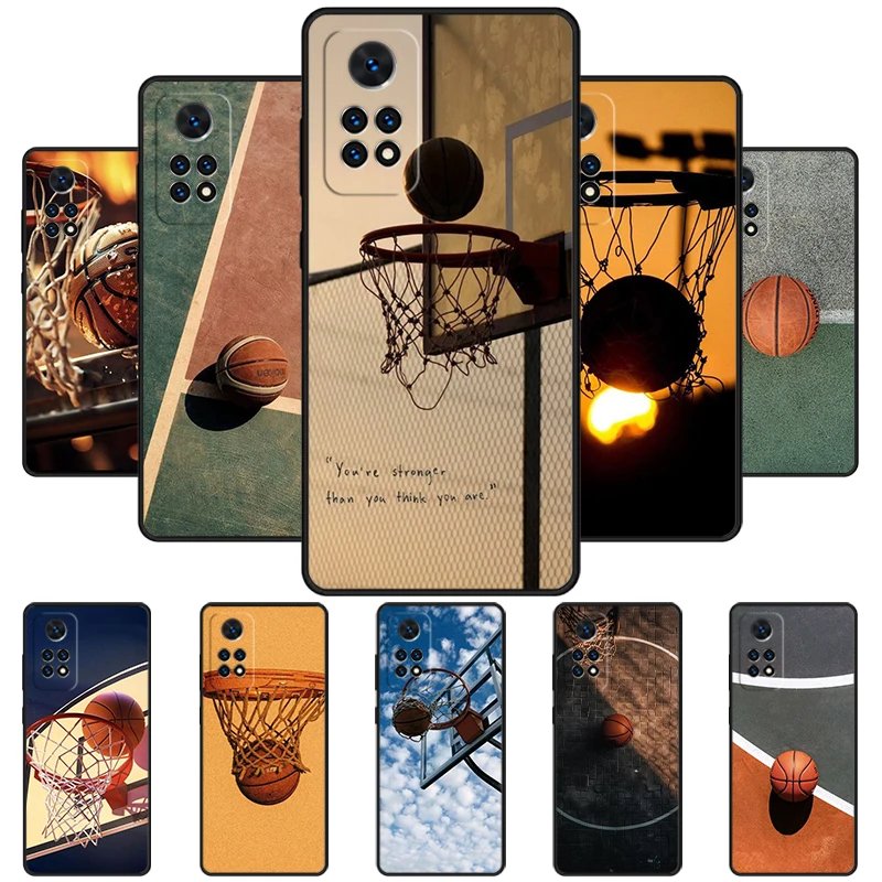 Basketball Basket Phone Case For Redmi Note 11 EPro 11S 10 10T 9S Promax 8 Pro Xiaomi Mi 10 11 12X 12S Ultra Cover