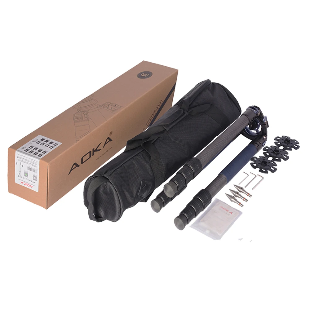 Professional heavy high load capacity big camera carbon tripod