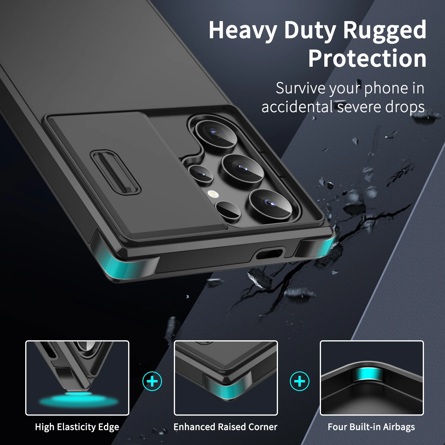 

Для Samsung Galaxy S25 Edge S23 Plus S21 S24 FE S22 Ultra Чехол для телефона Защитный чехол для объектива Противоударный мягкий бампер с защитой от падения