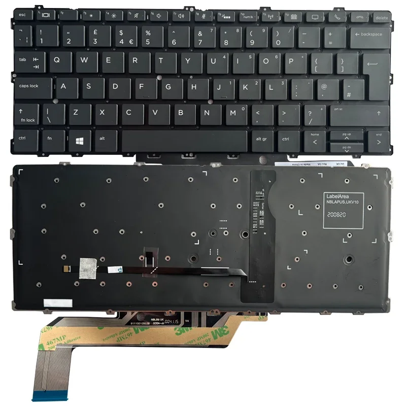 

NEW For HP EliteBook x360 1030 G2 1030 G3 Series Laptop Keyboard UK Backlit