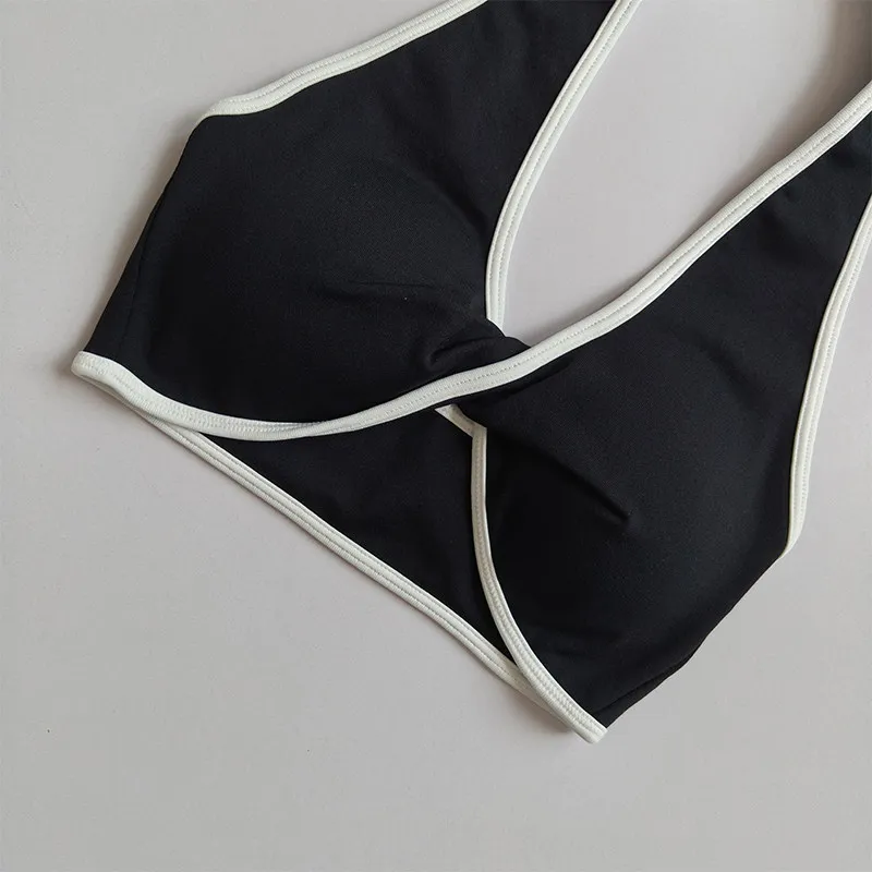 Nahtloser Push-up-Sport-BH mit Neckholder für Damen, stoßfest, schnelltrocknend, atmungsaktiv, für Fitness, Yoga, mit schönem Rückendesign, Sportbekleidung. – Detail 11