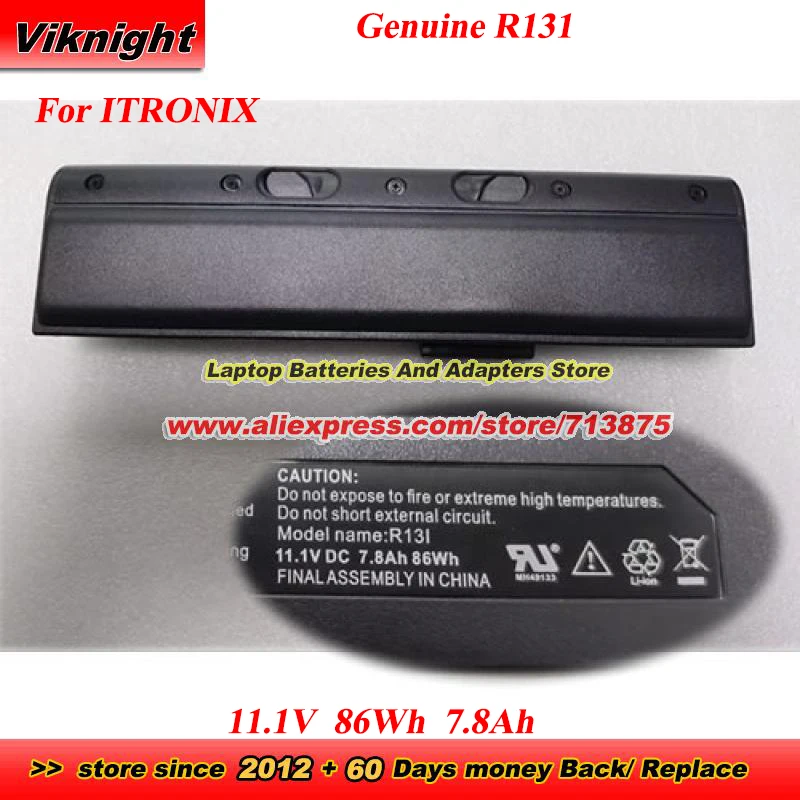 

Genuine R131 Battery 11.1V 86Wh 7.8Ah for ITRONIX laptop Battery